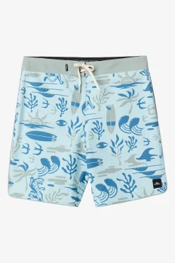 BOY'S HYPERFREAK MYSTO SCALLOP 16" BOARDSHORTS