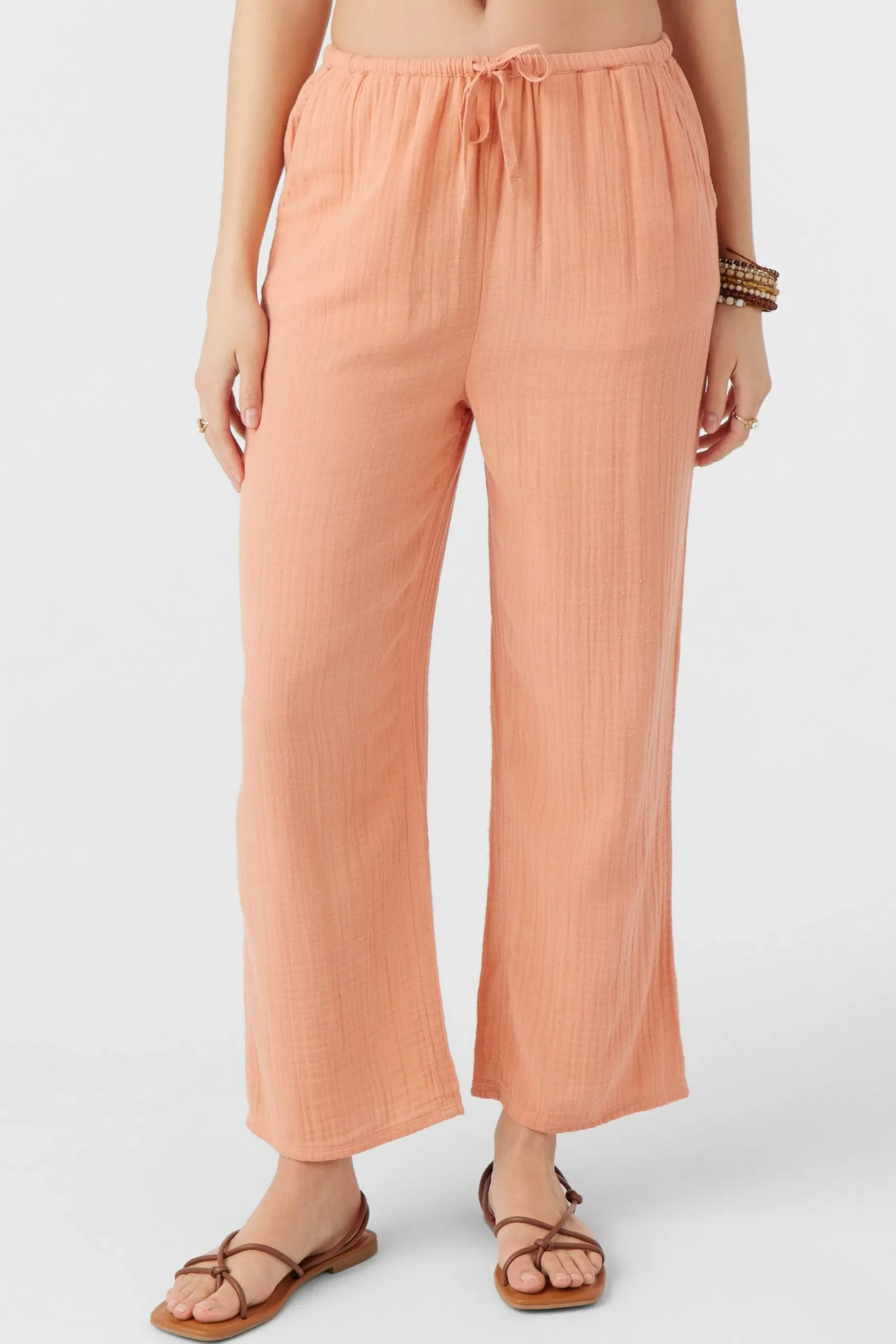 BRENDA CRINKLE DOUBLE GAUZE BEACH PANTS