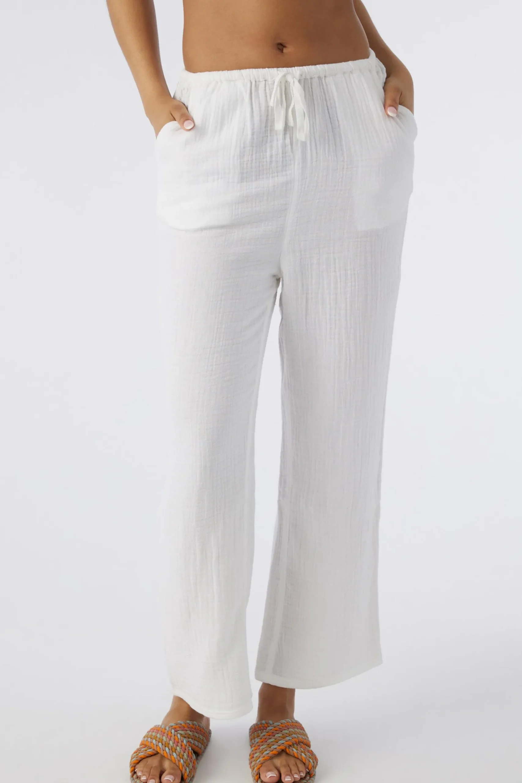 BRENDA CRINKLE DOUBLE GAUZE BEACH PANTS
