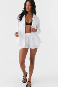 CARLA CRINKLE DOUBLE GAUZE BEACH SHORTS