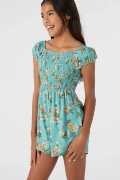 GIRL'S LOREN WOVEN ROMPER