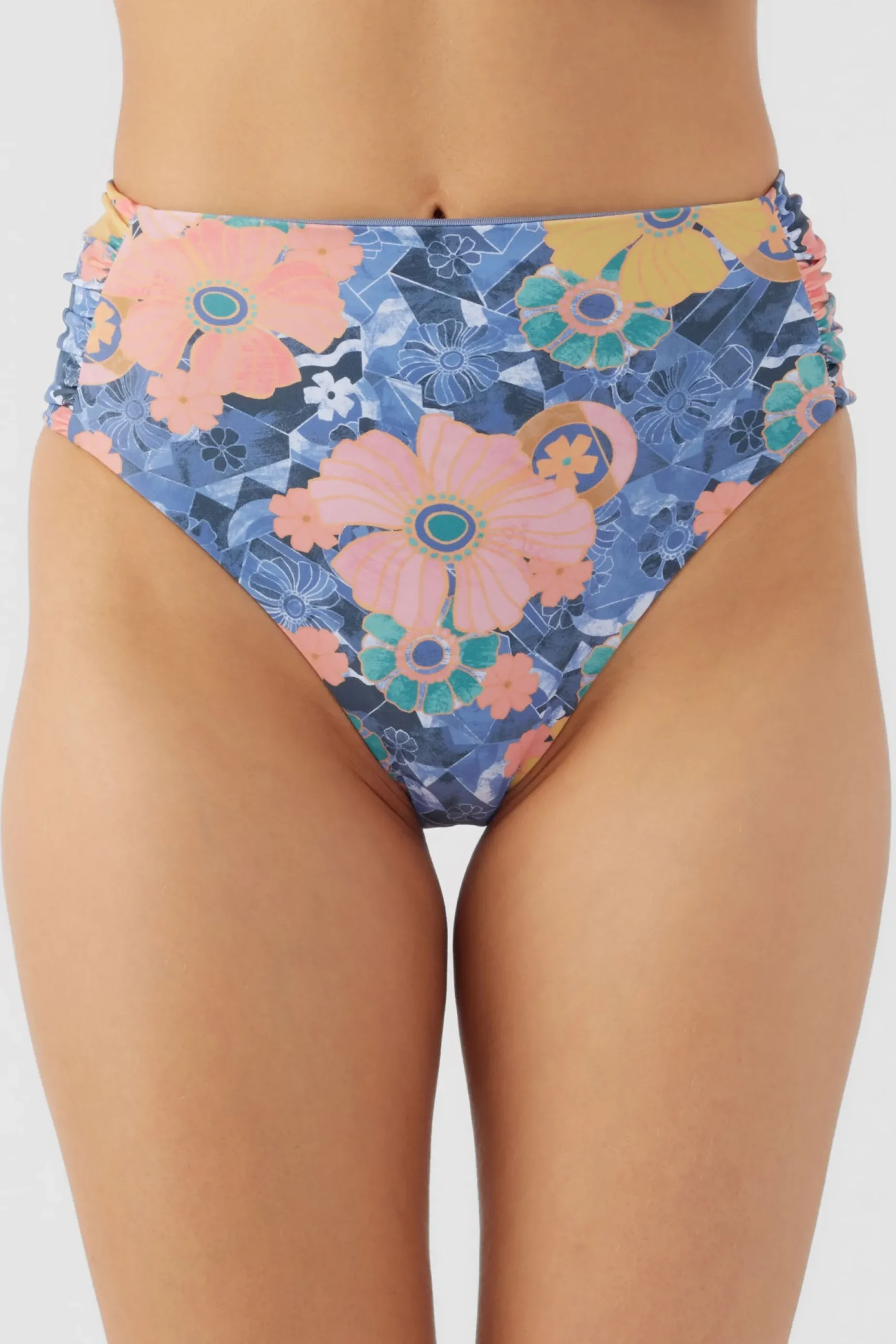 JADIA FLORAL LONG BEACH HIGH WAIST CHEEKY BOTTOMS