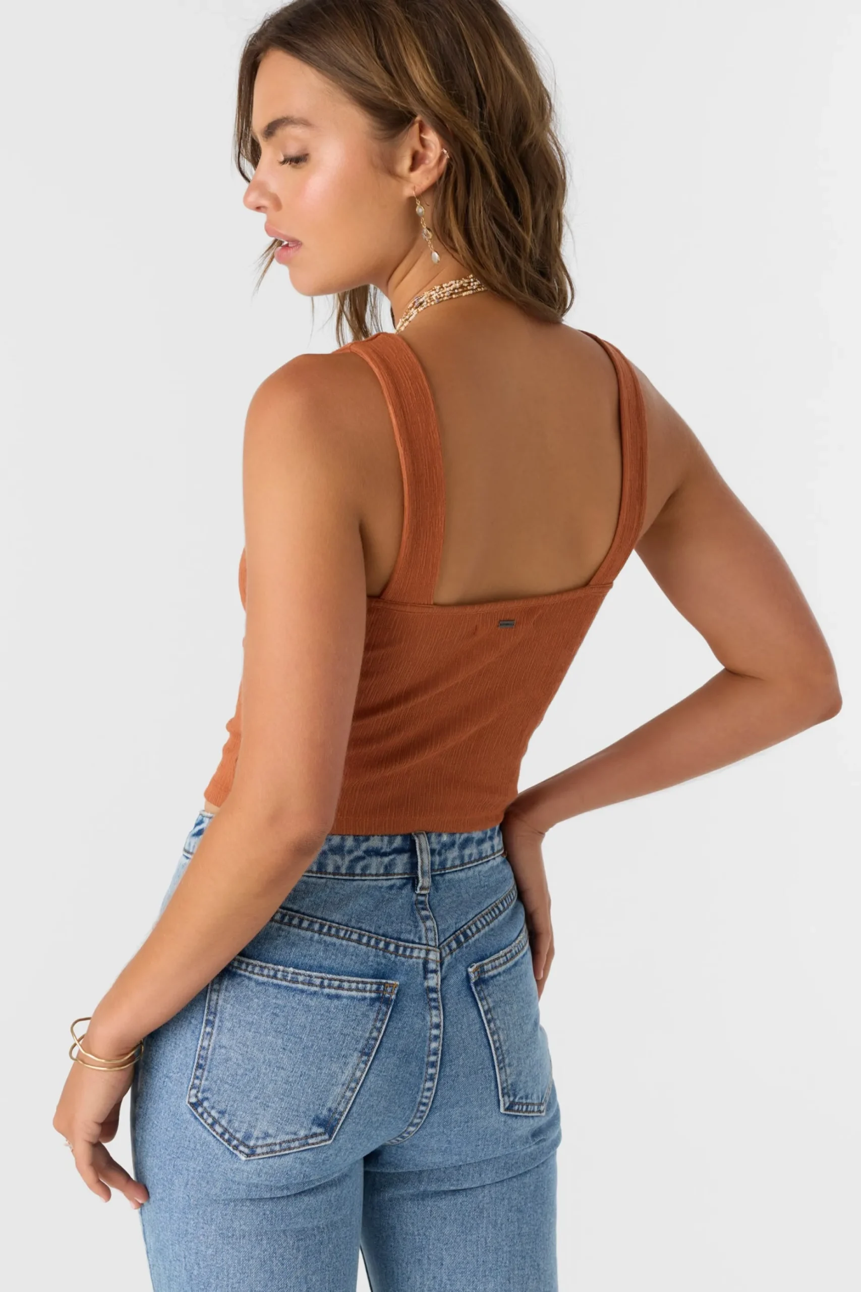 JAYDE TWIST KNIT TANK TOP