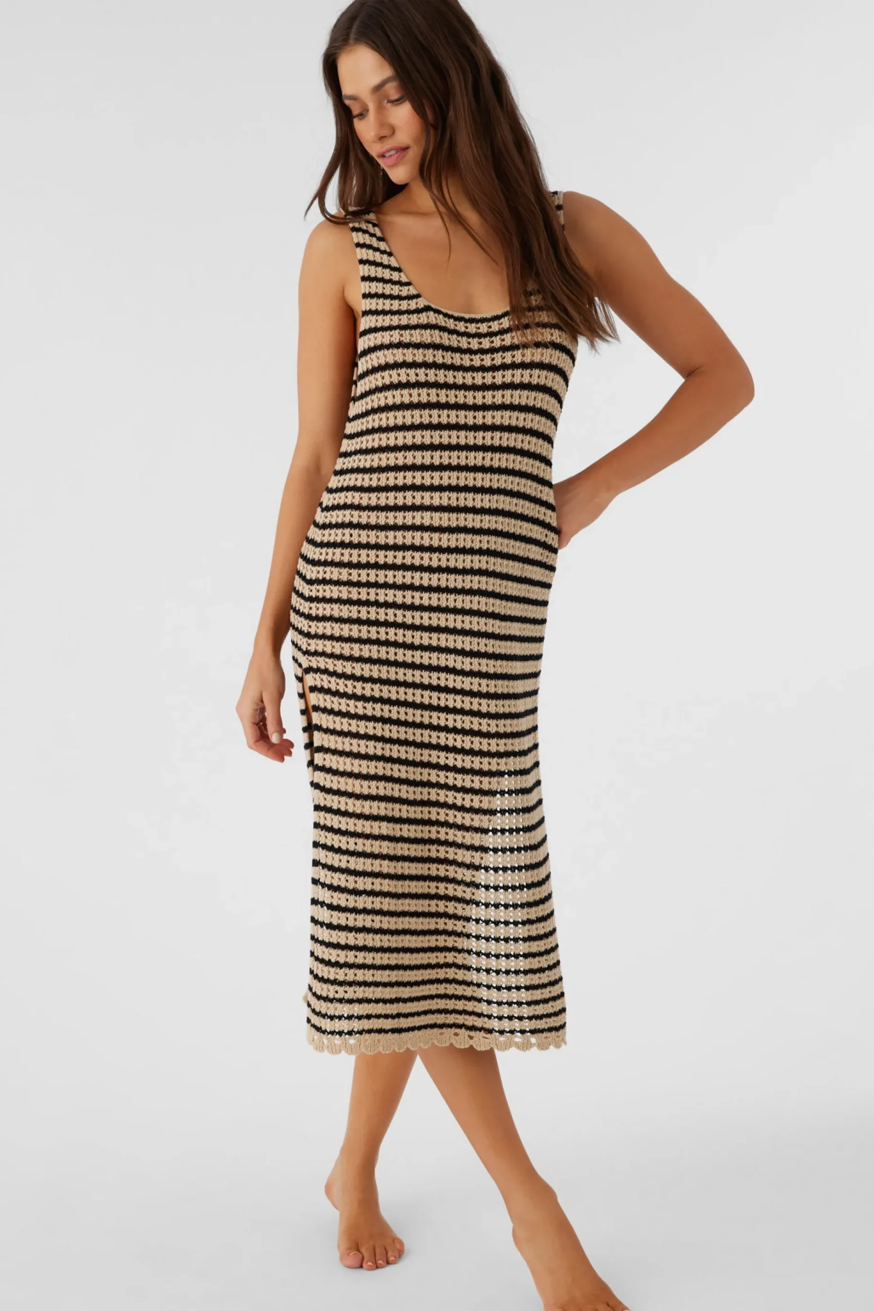 KELSEY CROCHET MIDI DRESS COVER-UP