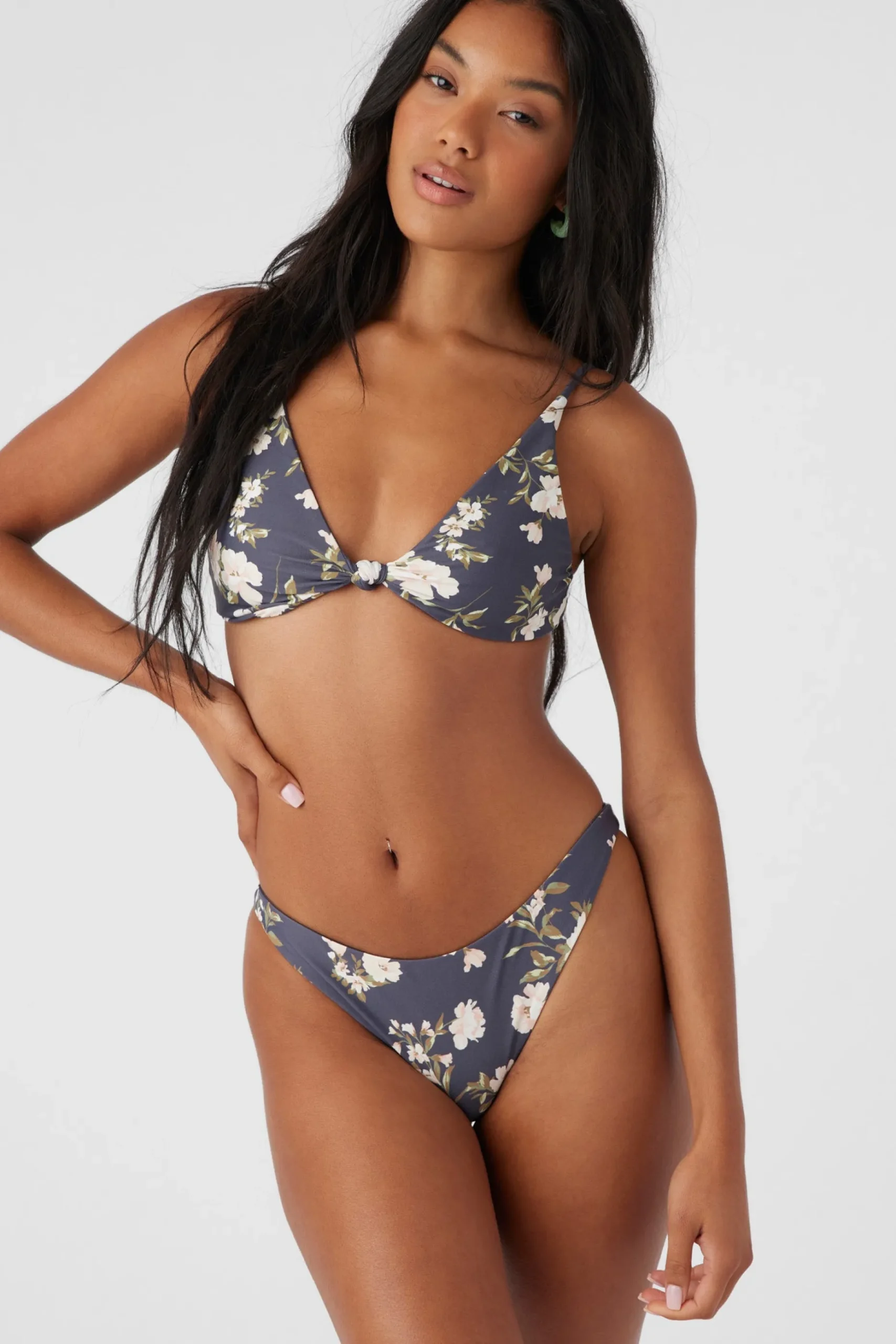 KENDRA FLORAL PISMO TALL TRI BRALETTE TOP
