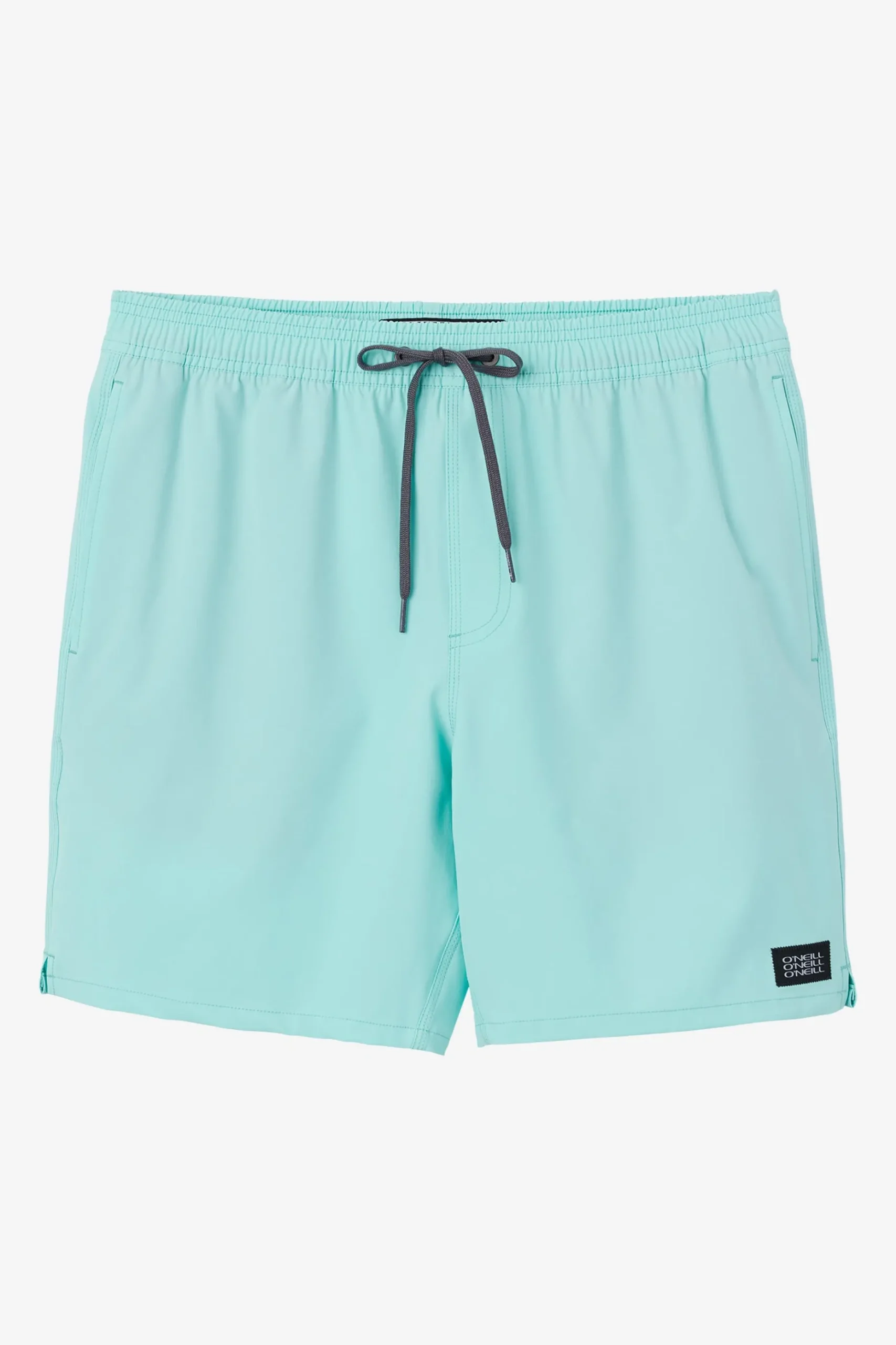 LENNOX HERMOSA SOLID ELASTIC WAIST 17" SWIM TRUNKS
