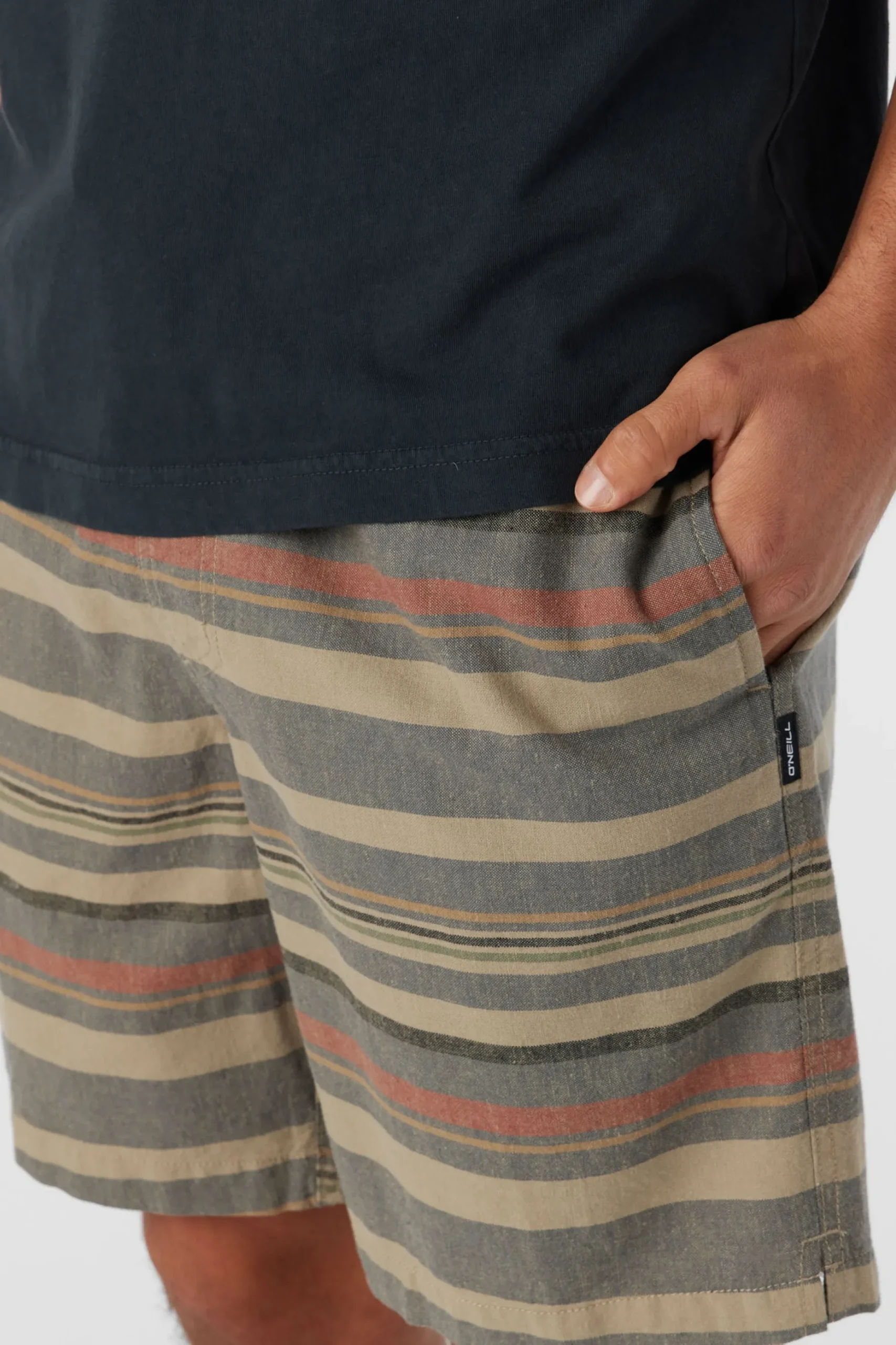 LOW KEY STRIPE 18" SHORTS