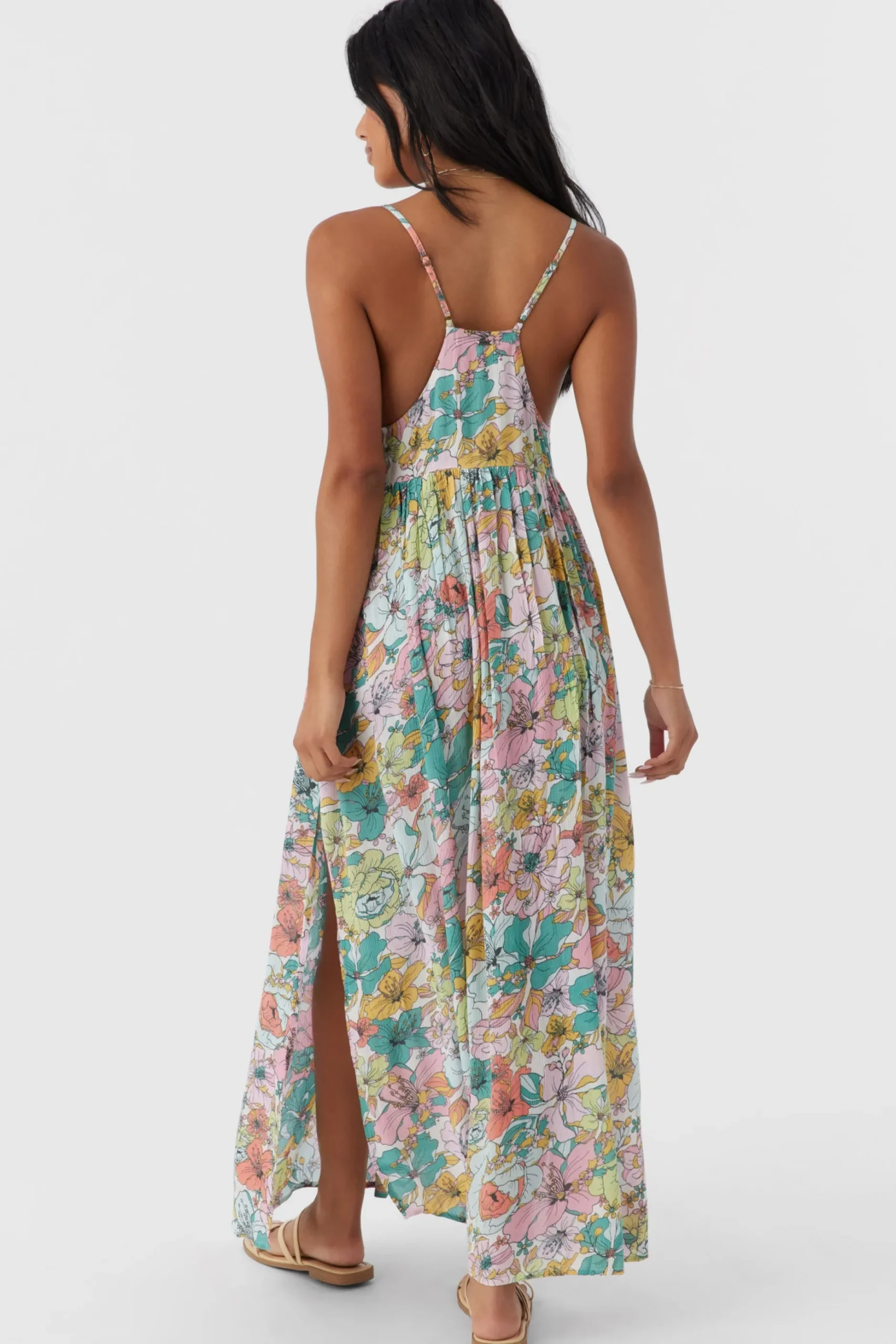 MEL MAXI JANIS FLORAL SWIM COVER-UP DRESS