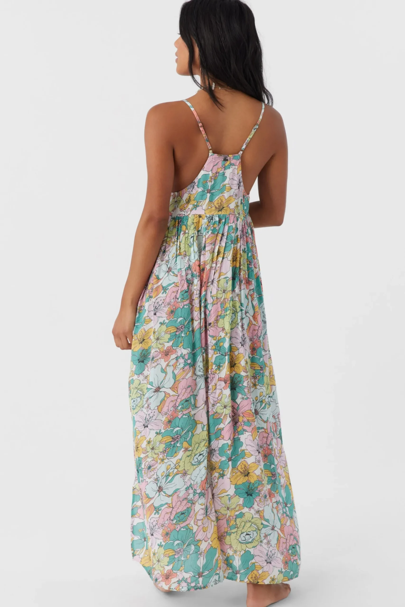MEL MAXI JANIS FLORAL SWIM COVER-UP DRESS