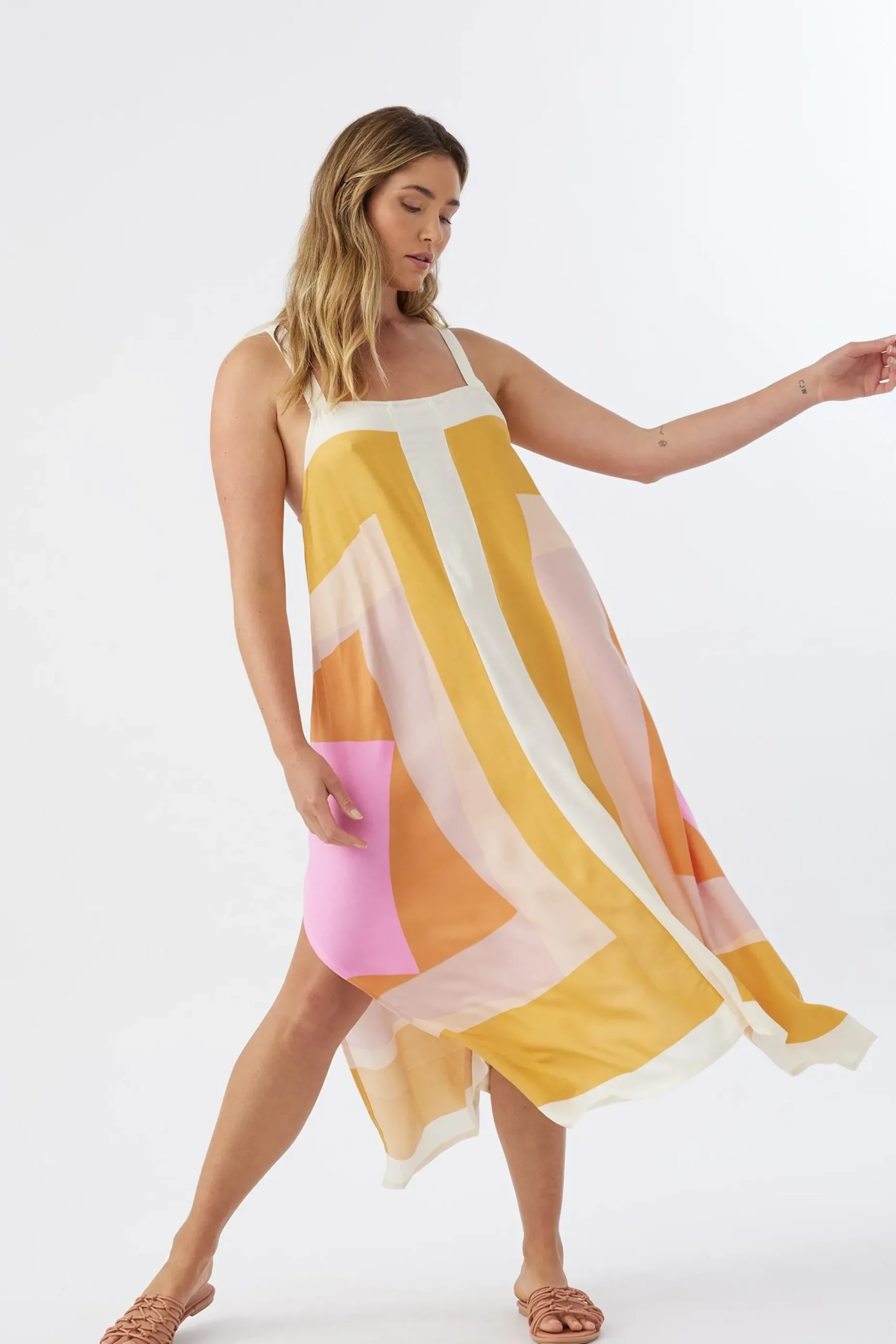 MIRANDA MIDI COVER-UP DRESS