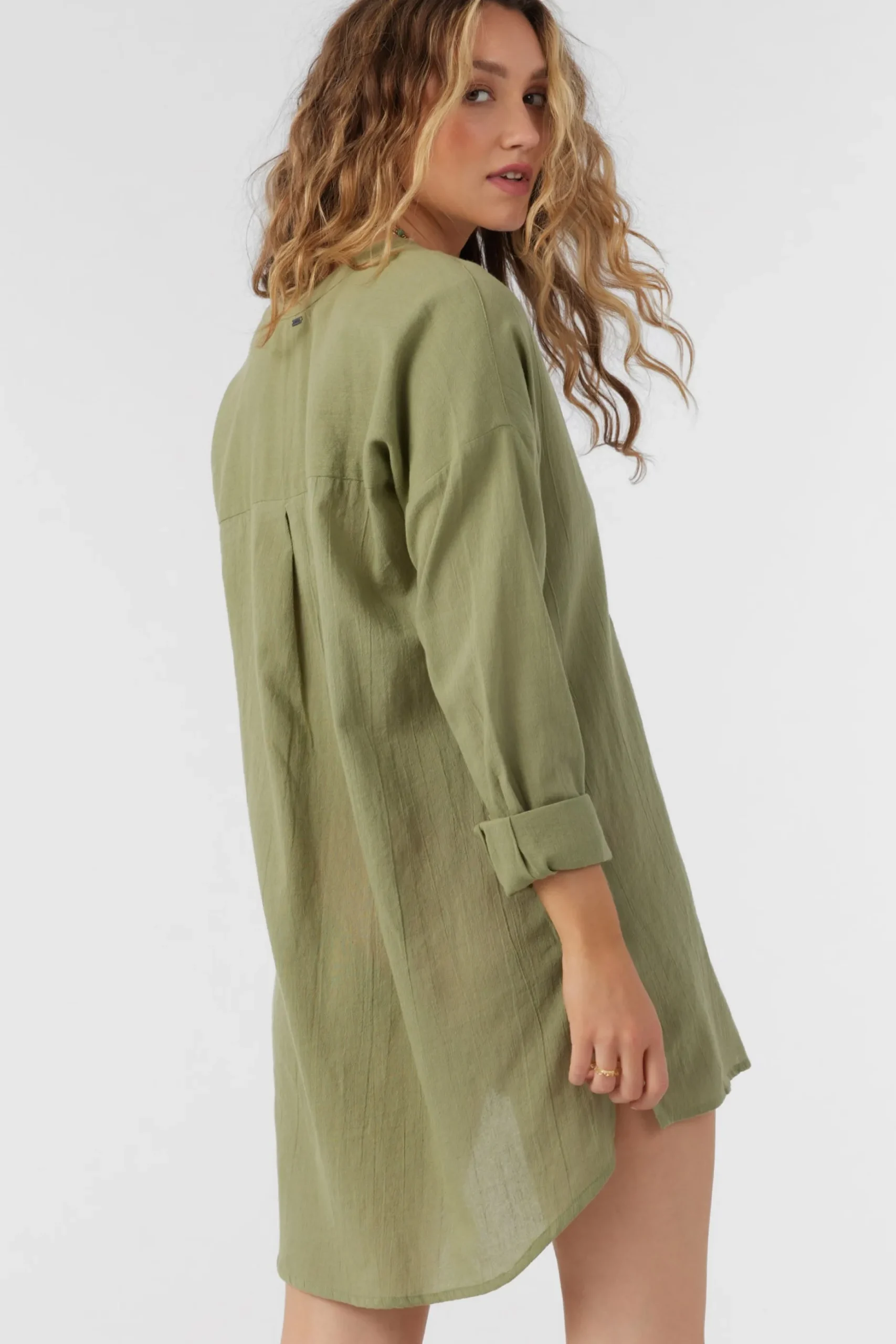 SALTWATER SOLIDS BELIZIN COVER-UP TUNIC