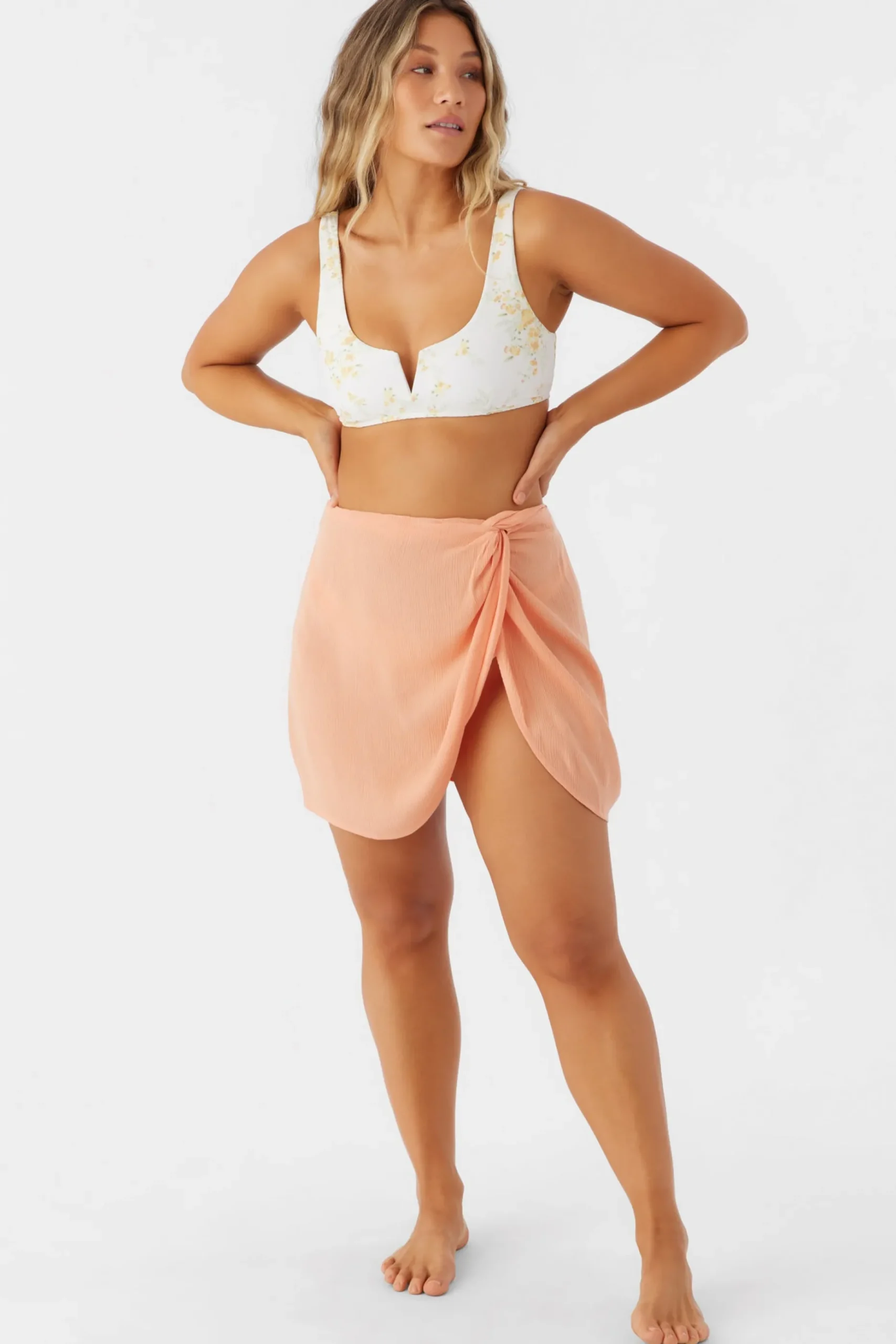 SALTWATER SOLIDS HANALEI MINI SKIRT COVER-UP