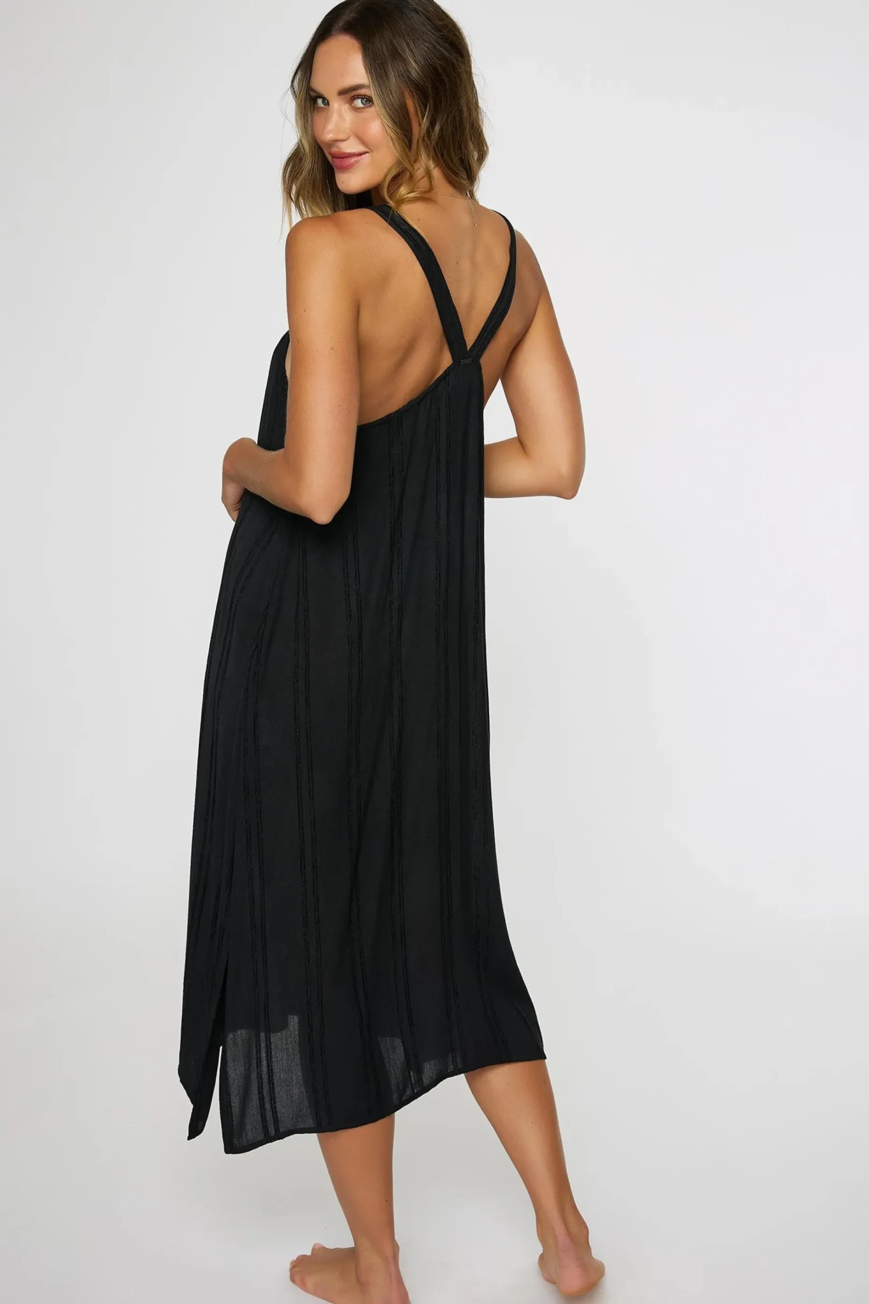 SALTWATER SOLIDS MIRANDA DRESS COVER-UP