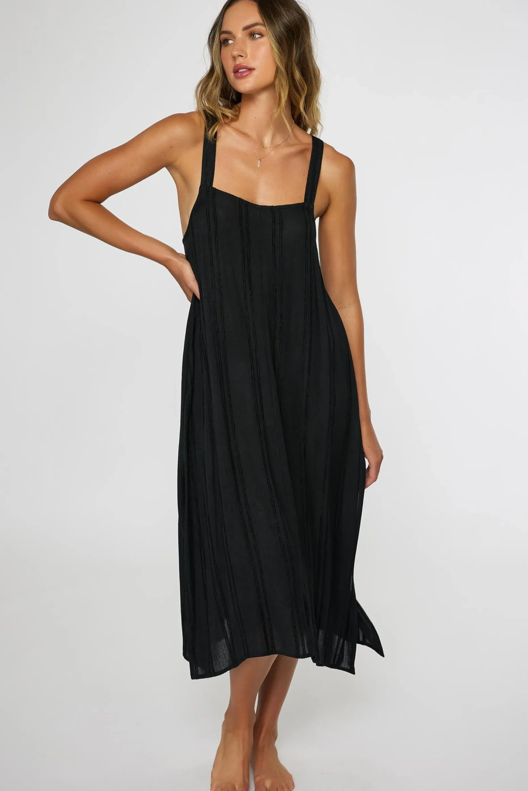 SALTWATER SOLIDS MIRANDA DRESS COVER-UP