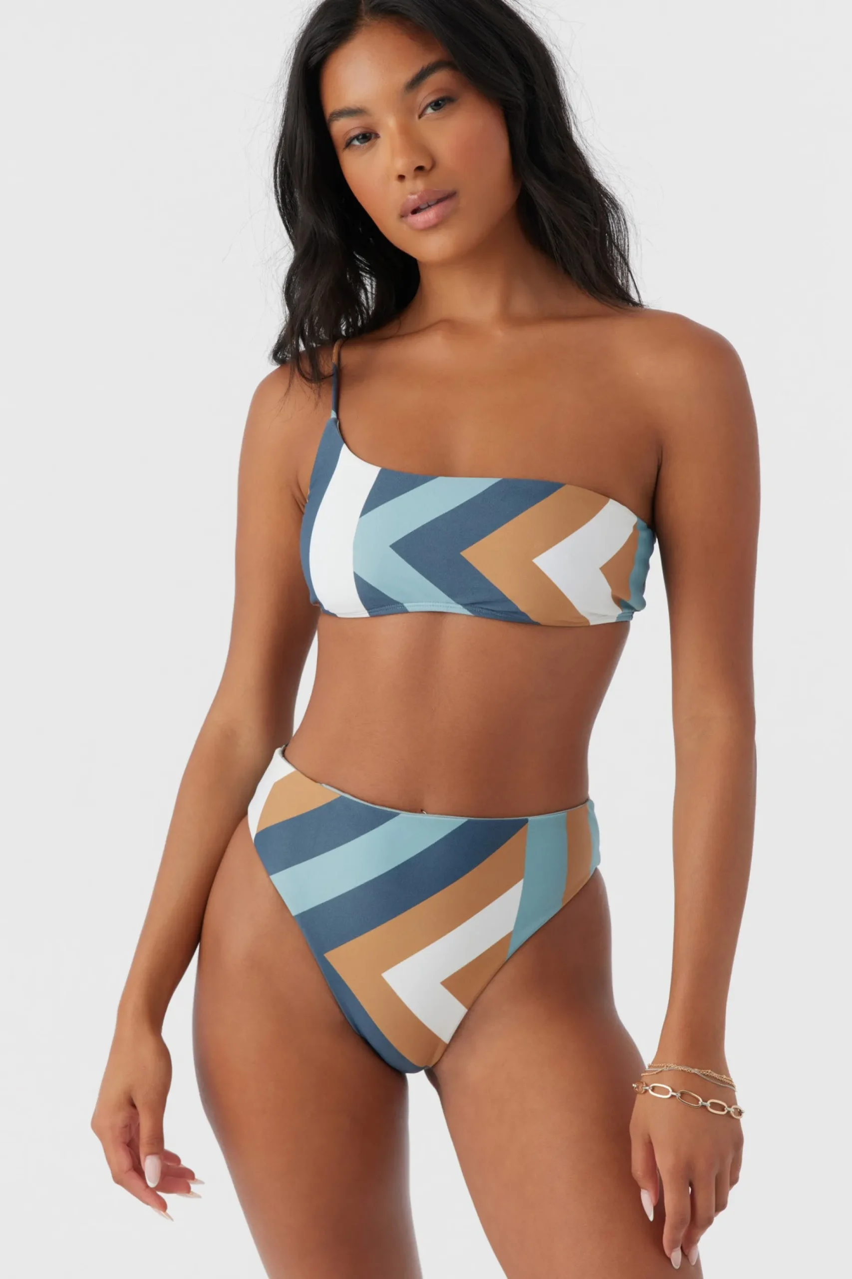 SOLI GEO SEAL BEACH ONE SHOULDER TOP