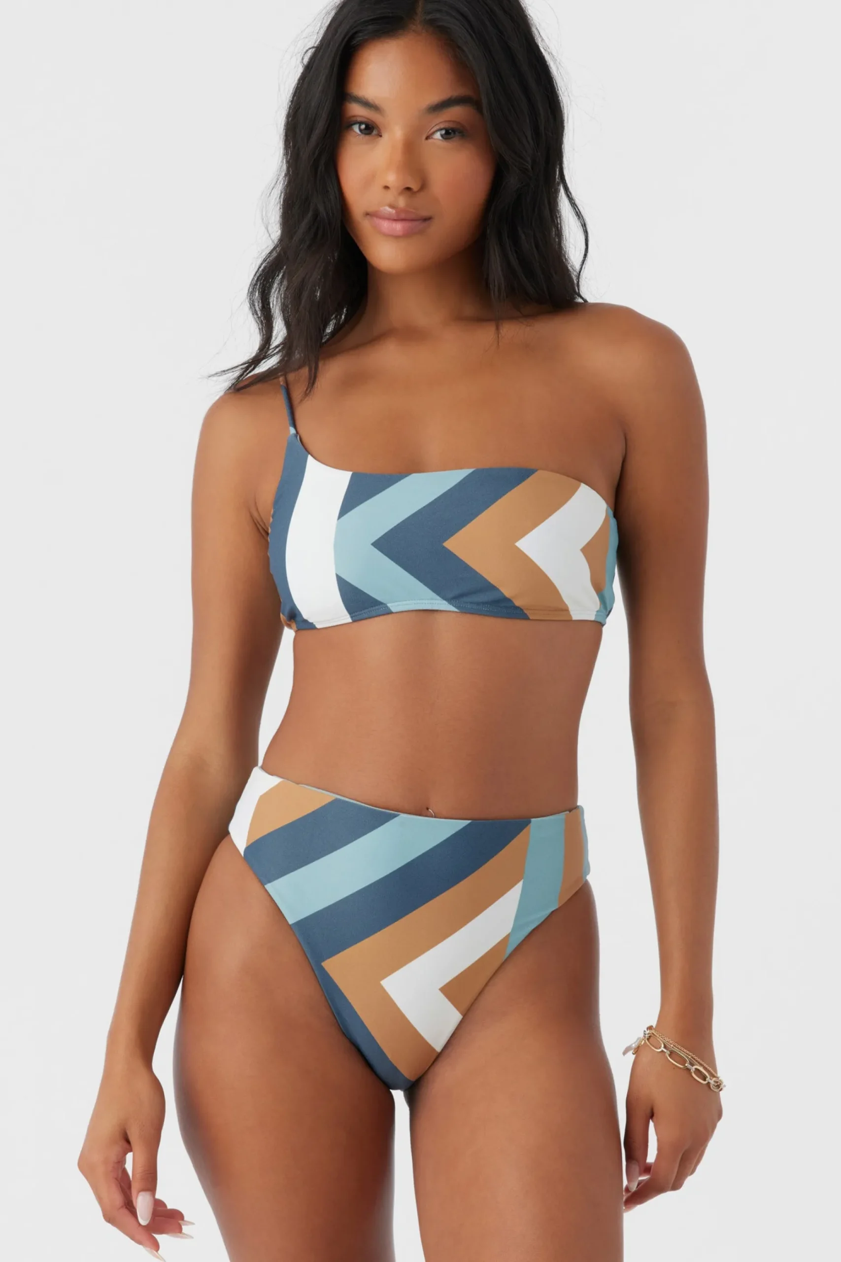 SOLI GEO SEAL BEACH ONE SHOULDER TOP