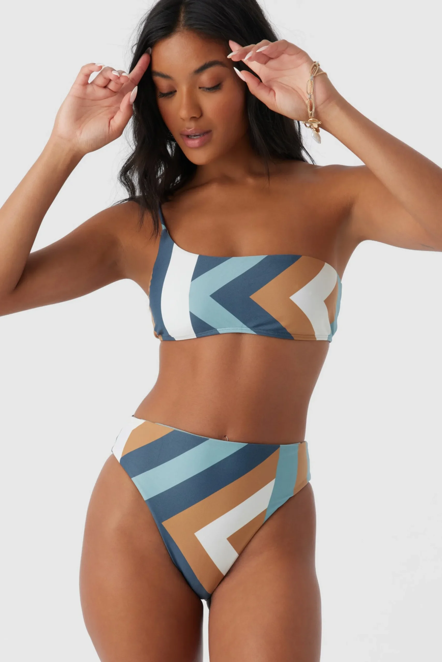 SOLI GEO SEAL BEACH ONE SHOULDER TOP