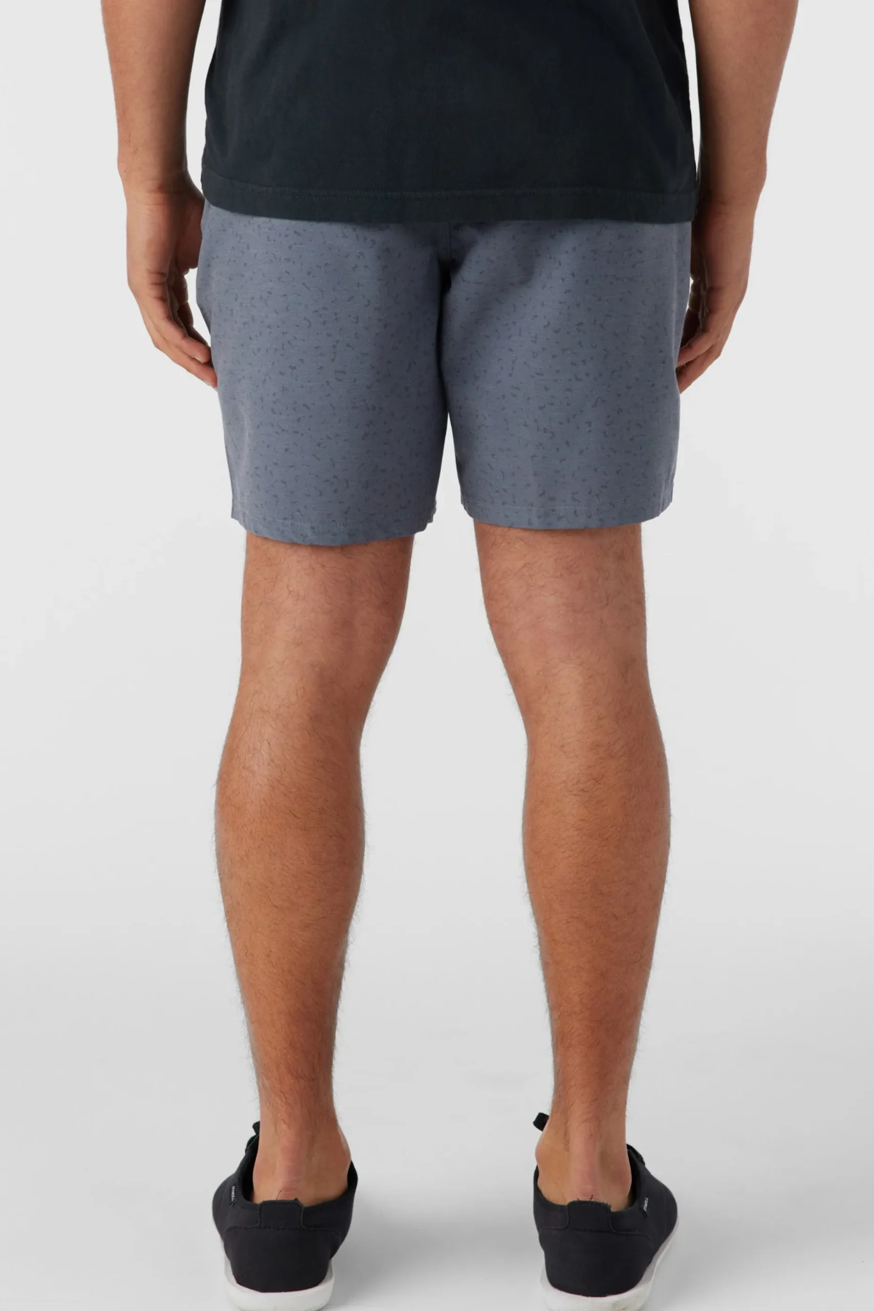 STOCKTON PRINT ELASTIC WAIST 18" HYBRID SHORTS