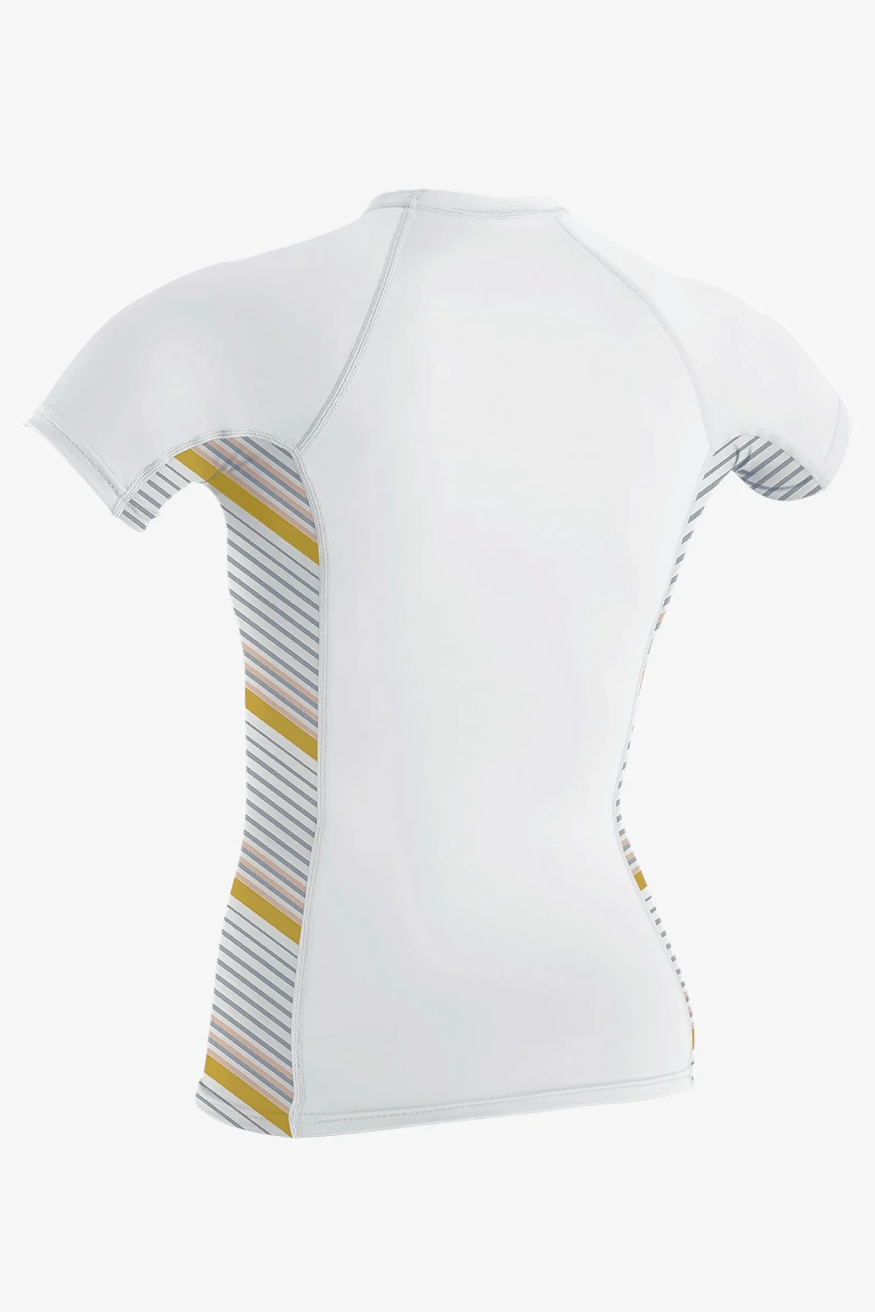 WOMEN'S SIDE PRINT S/S RASH GUARD